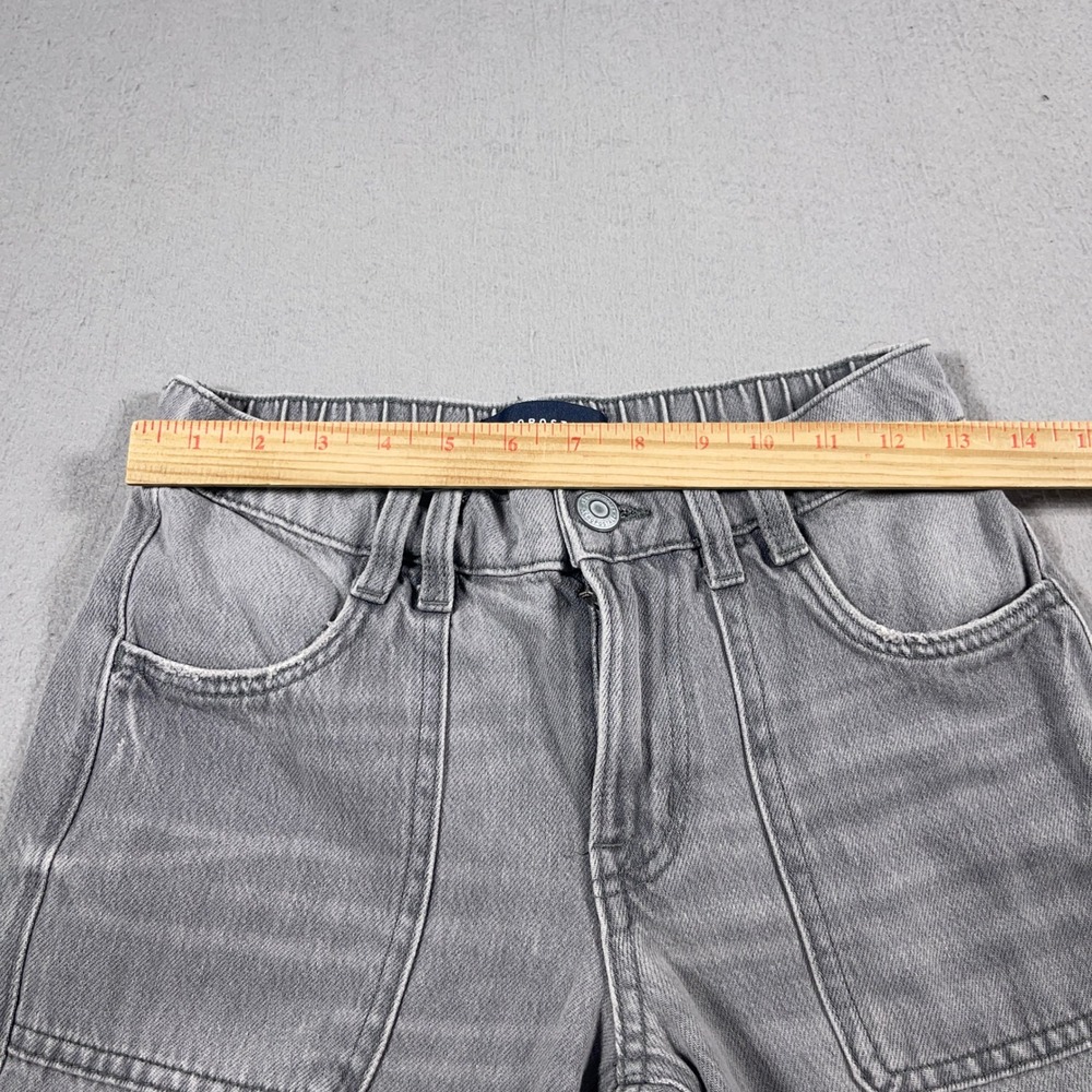 Aeropostale Mid Rise‎ Cargo Pants XS Gray Wide Leg Y2K Streetwear Grungecore - Picture 6 of 12